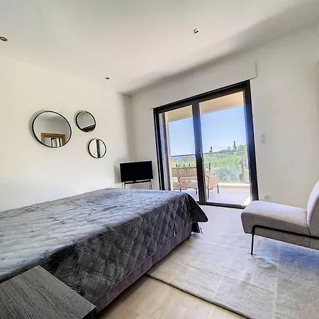 Luxueuse De 4 Suites, Climatisation, Vue Mer, Piscine * 格里莫