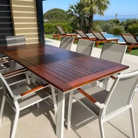 Luxueuse De 4 Suites, Climatisation, Vue Mer, Piscine * 格里莫